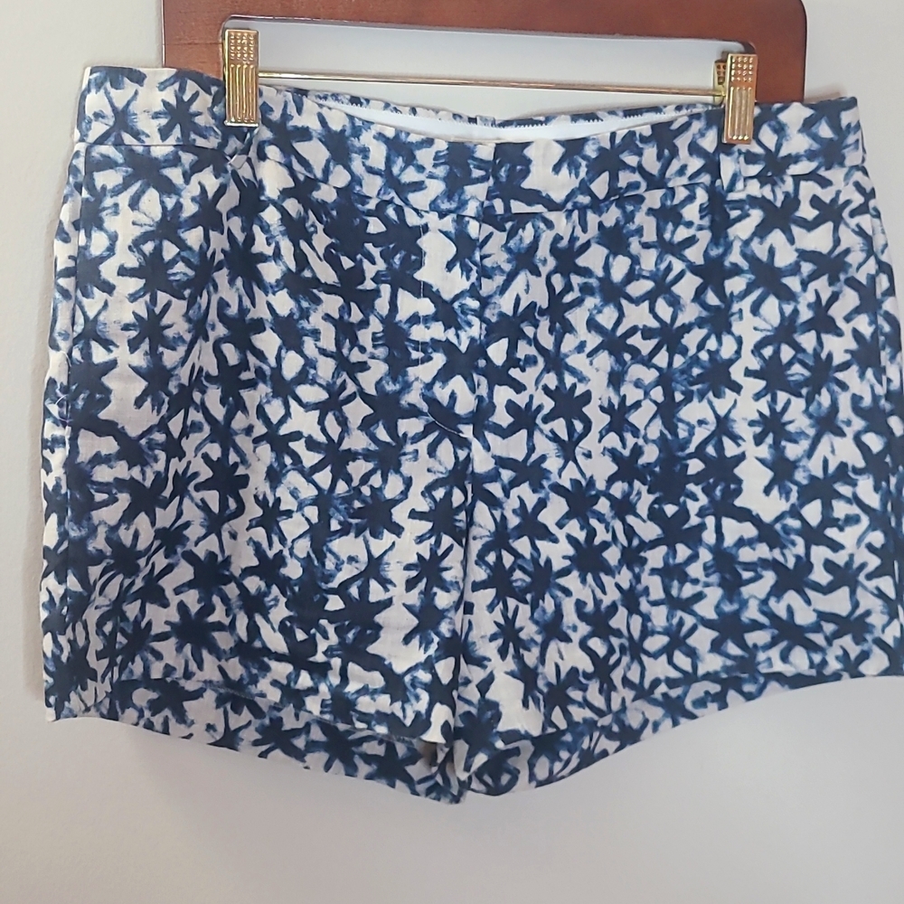 J.Crew Womens Shorts Linen Cinema Starfish Size 8